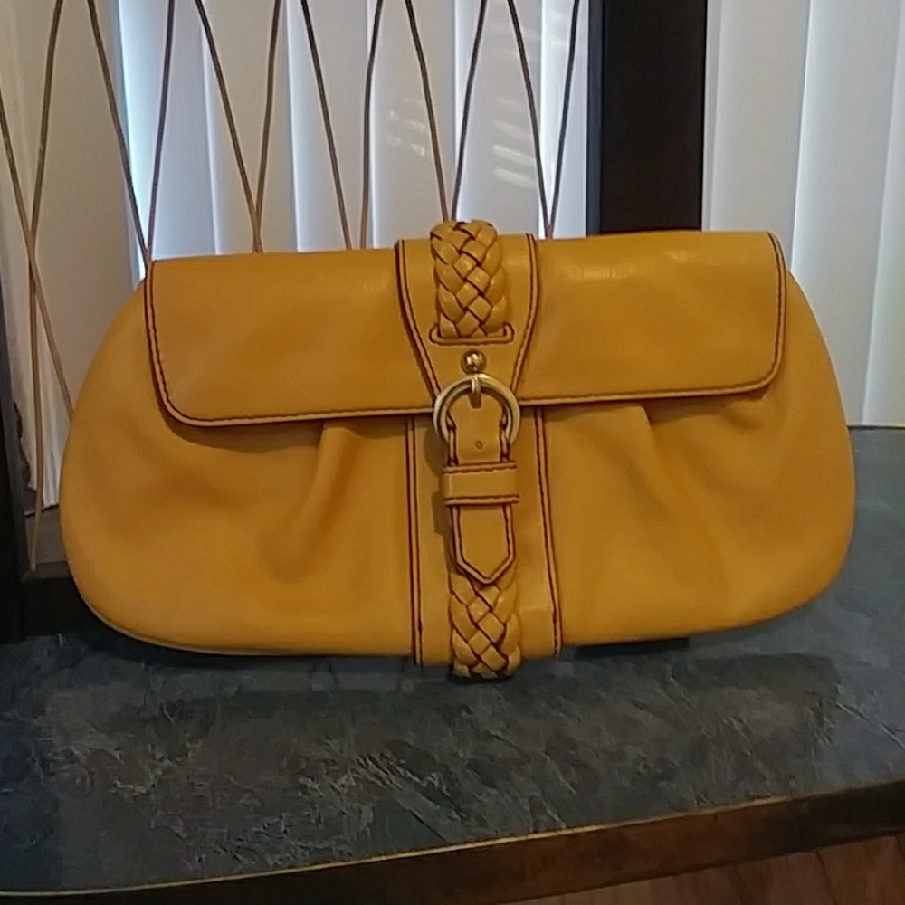Banana Republic leather clutch